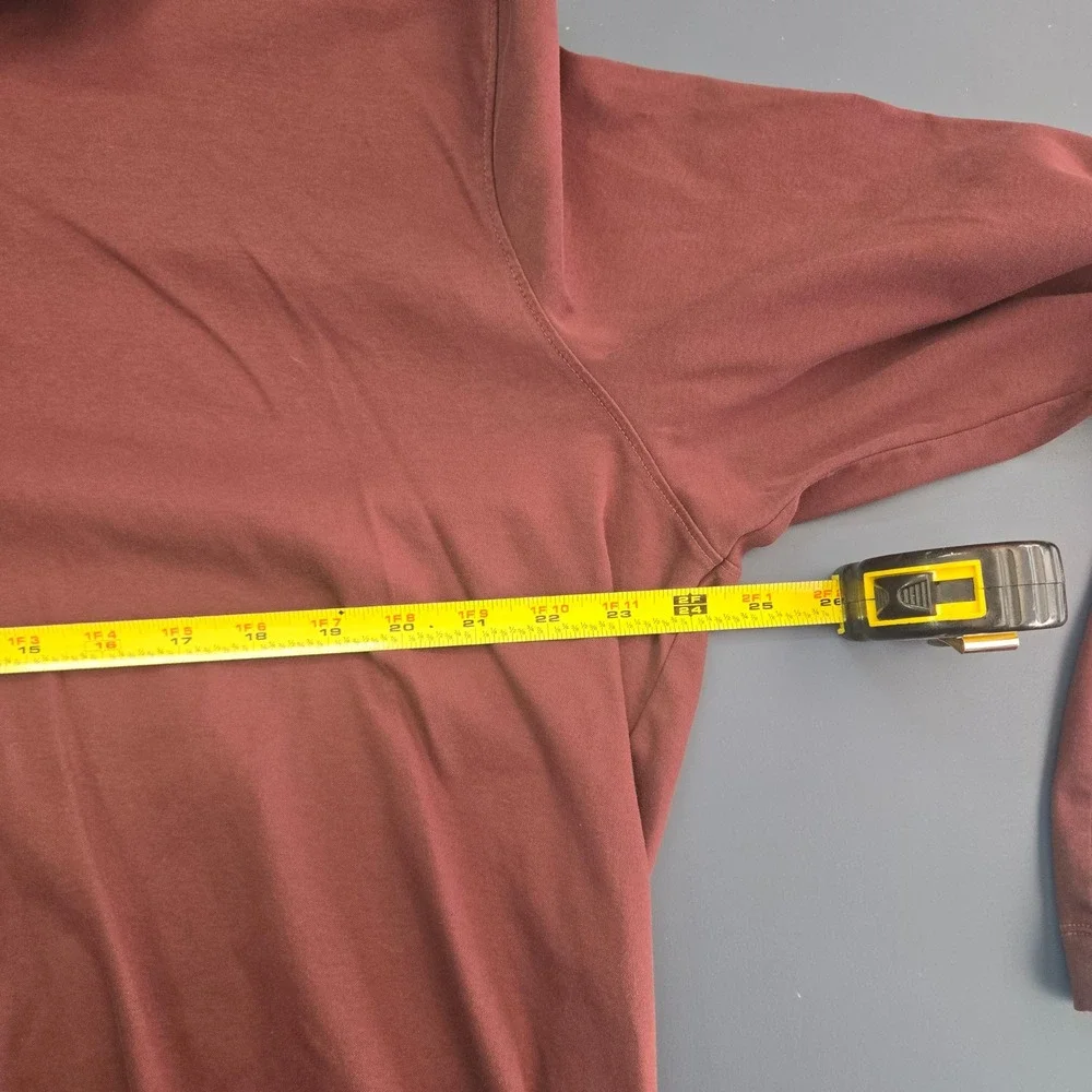 UNTUCKit Damaschino Polo Shirt Mens XX Large Maroon Long Sleeve Cotton